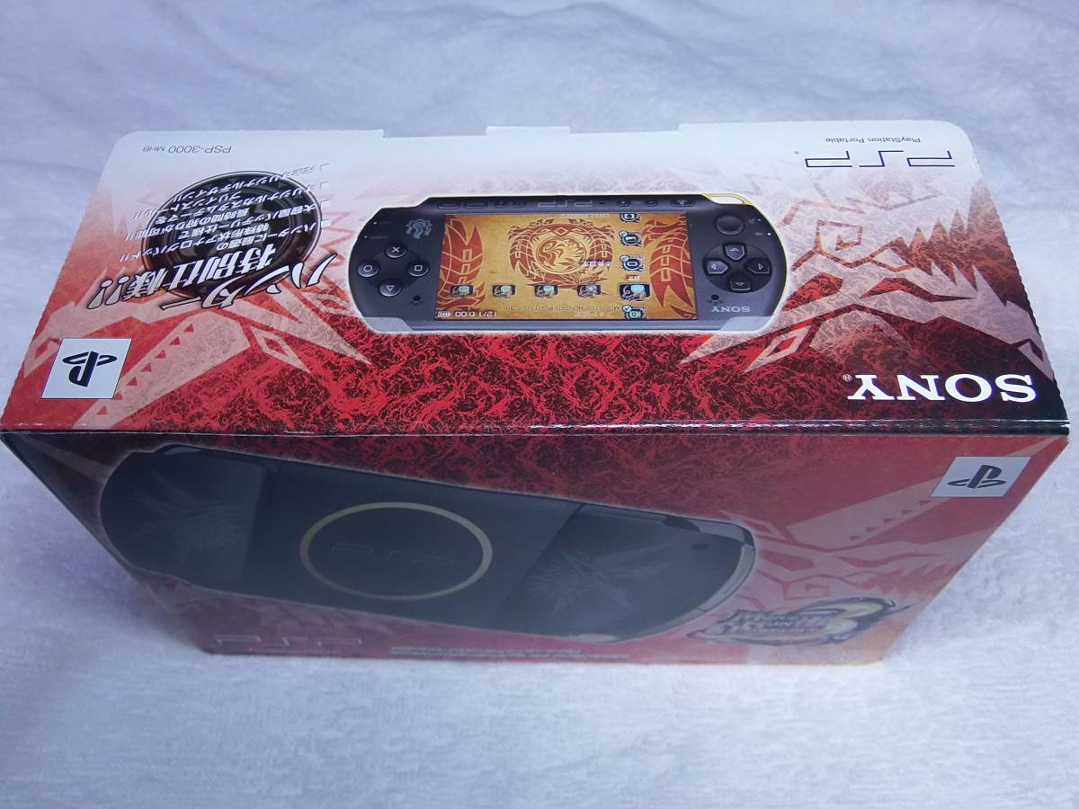 PSP-3000 ハンターズモデル 新品に近い綺麗な美品 液晶画面は、完全に 