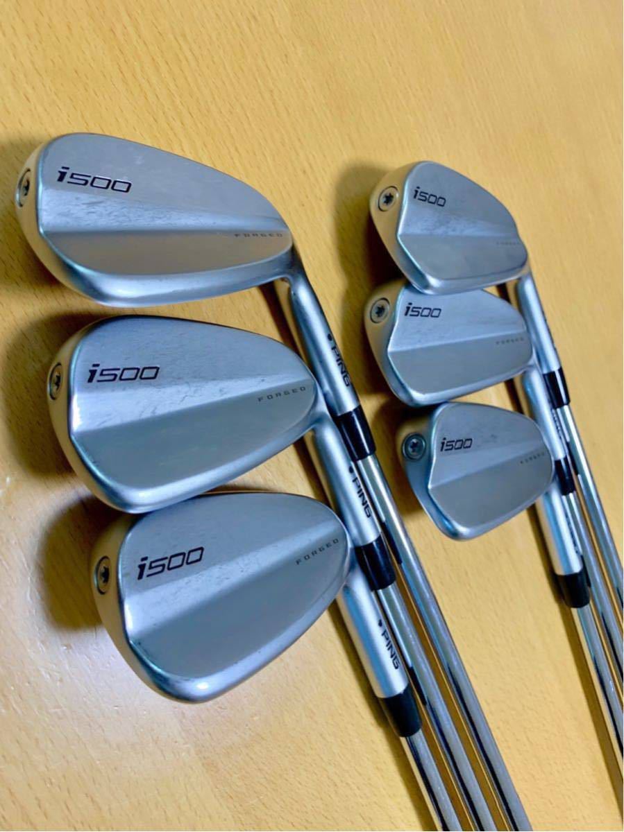 新作，100%新品 PING★飛び系中空ブレードアイアン★i500 アイアン★5I～W6本セット★中古