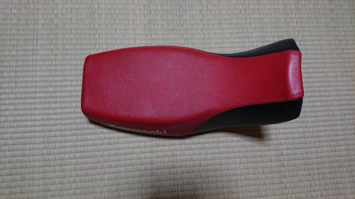 KSR50・80 KSR80純正シート_表面破れ無し/赤黒/KSR50/KSR110/ 純正