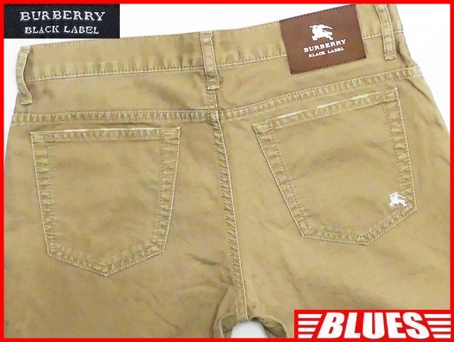 即決★BURBERRY BLACK LABEL★W30位 コットンパンツ 廃版 バーバリーブラックレーベル メンズ 70 茶 ブラウン 三陽商会正規 ナイト刺繍 BLACK BURBERRY 廃盤 LABE★W30位 即決★BURBERRY ノバチェック