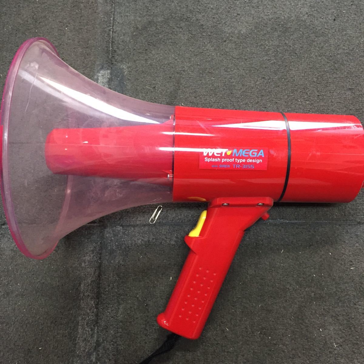 中古 防滴メガホン拡声器 WETMEGA TR-315S サイレン機能付き 2個セット