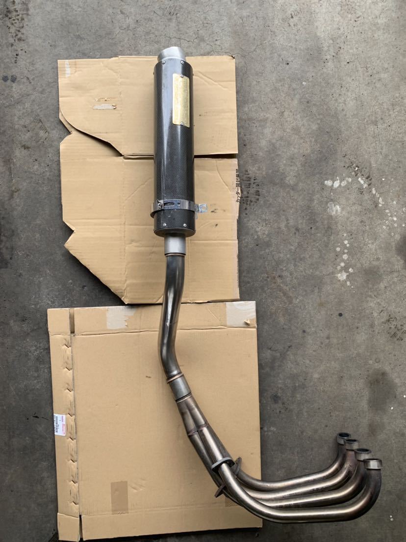 バイク cb400sf Nc31 WRs カーボンファイバー マフラー 4本パイプ