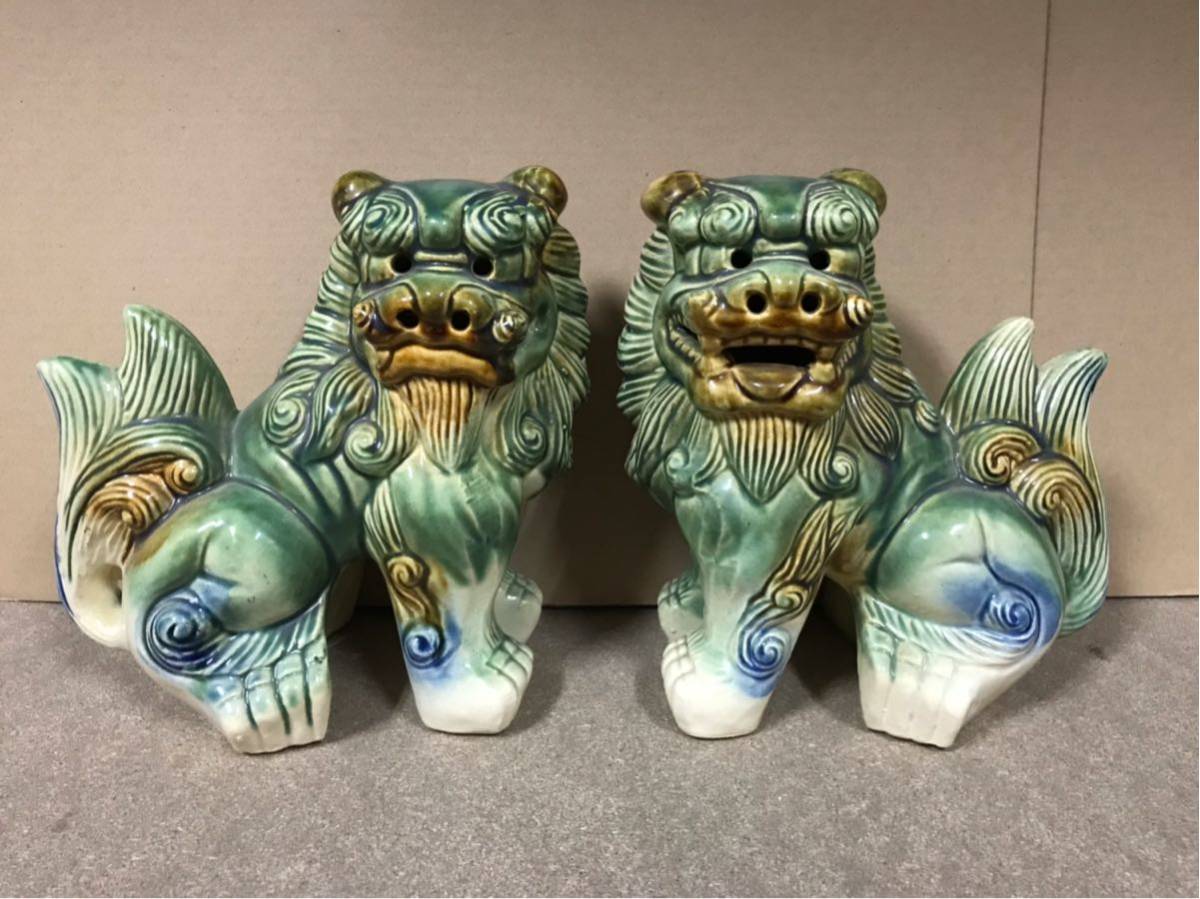 L*z様 ♢手捻り シーサー 獅子 狛犬 ④展示品☆沖縄 琉球 L*z様 ♢手捻り シーサー 獅子 狛犬 ④展示品☆沖縄 琉球