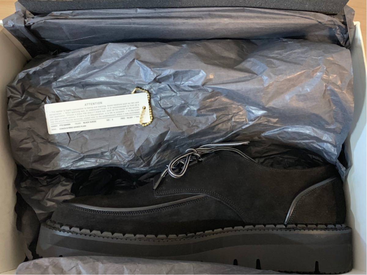 【1円】新品 国内正規 foot the coacher フットザコーチャー CHAOS D-RING SHOES PLAIN ANARCHO Dリングシューズ 定価60480円 BLACK 9 27