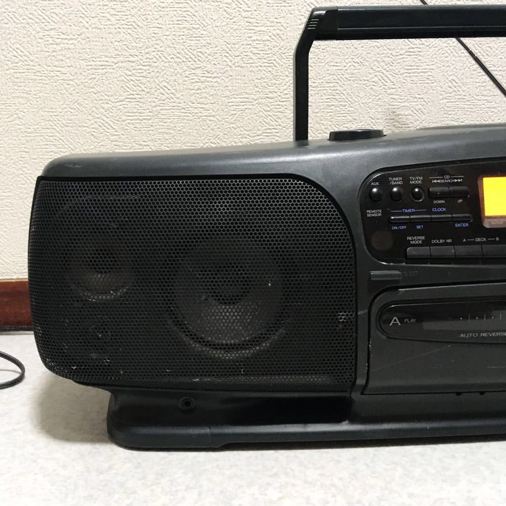 ビクター Victor CDラジカセ RC-X750 ダブルカセット カセット - CD