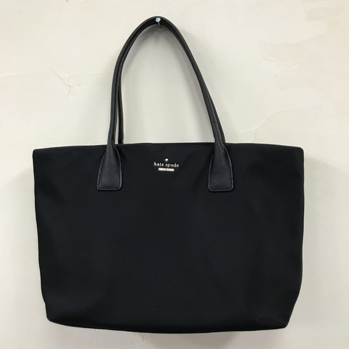 ケイトスペード トートバッグ ハンドバッグ ナイロン ブラック A4収納 