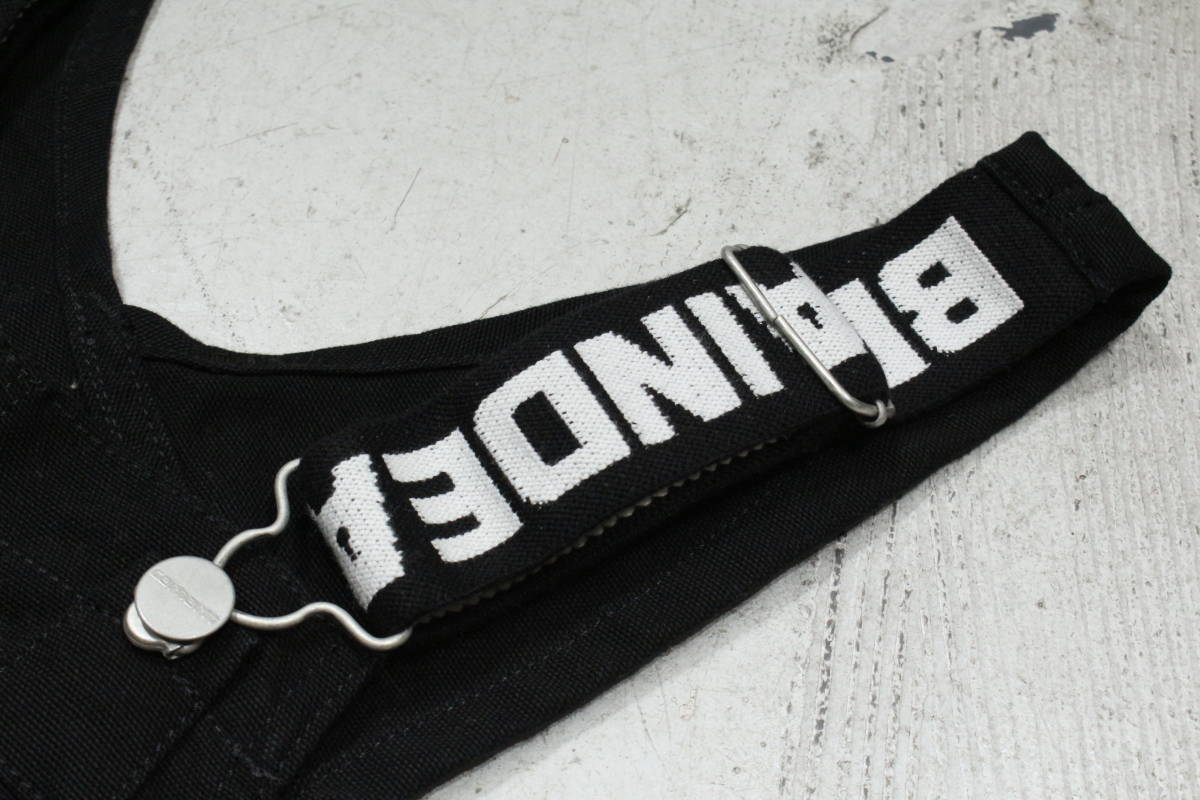 希少 BRAIN DEAD X CARHARTT WIP BIB OVERALL BLACK ブレインデッド