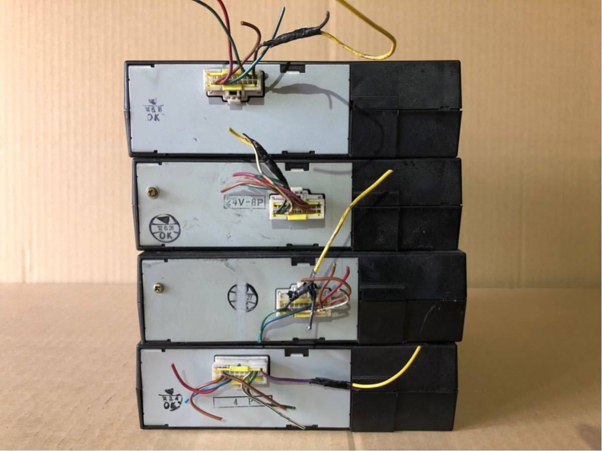4台セット ATG21 矢崎 タコグラフ 120W 120D 動作確認済み 電気式アナログ タコグラフ YAZAKI 24V 配線付