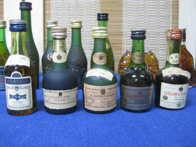 古酒 ヘネシーXO、レミーXO、カミュブック等 コニャックミニボトル18本