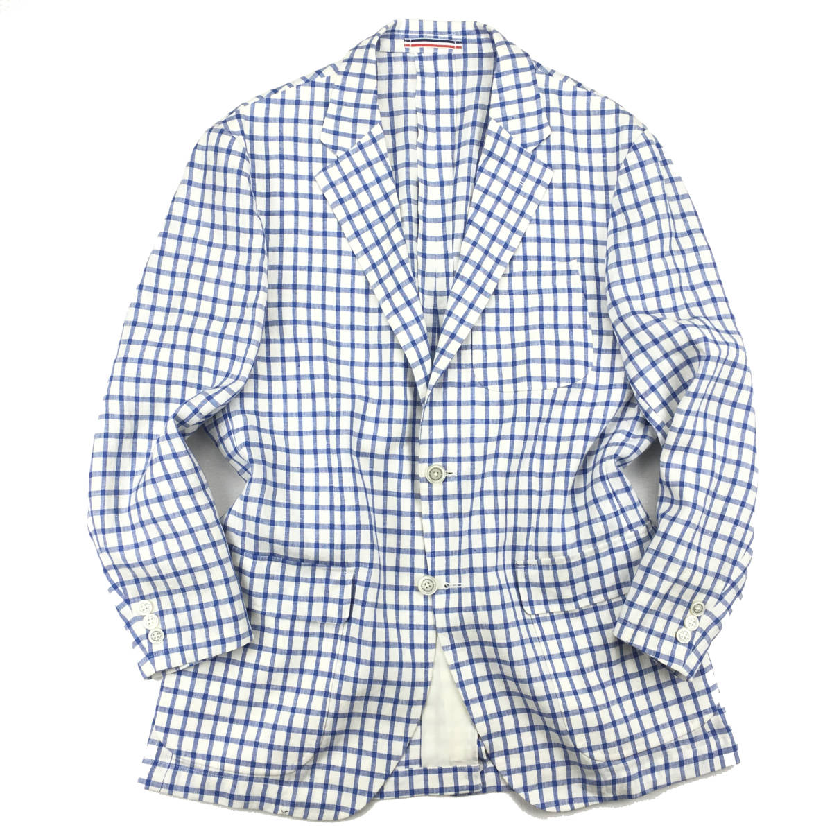 限定SALE，新作登場 定価2.7万/ Kent IN TRADITION 拘りのアイリッシュリネン EMBLEM社 夏のライトブルー 麻100% リネンジャケット/サマージャケット(XLサイズ以上)｜売買されたオークション情報、yahooの商品情報をアー XLサイズ以上