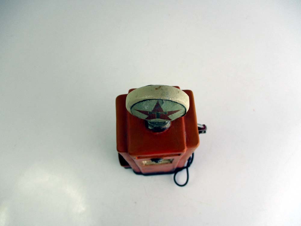 TEXACO　セピア調ガソリンスタンド給油器　美品　重さ700g以上　高さ約20cm_9