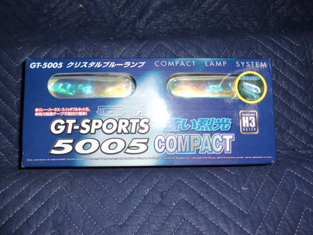 ★ 新品 未使用 GT-SPORTS 5005 GT-5005 クリスタルランプ ブルー H3 フォグ デイライト ★_1