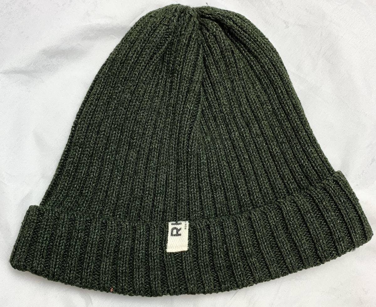 ロンハーマン Rh ロゴ付 ニットキャップ ニット帽 カーキ ダークグリーン 帽子 Rhc ビーニー メンズ レディース コットン100 綿 女性用 売買されたオークション情報 Yahooの商品情報をアーカイブ公開 オークファン Aucfan Com