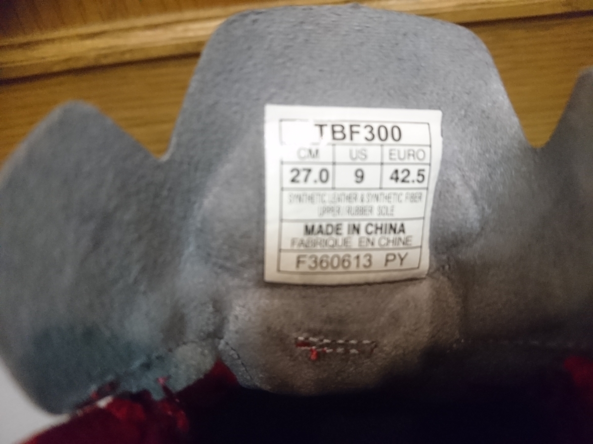 アシックス ゲルバースト 黒赤27㎝ バスケットシューズ TBF300 ASICS 