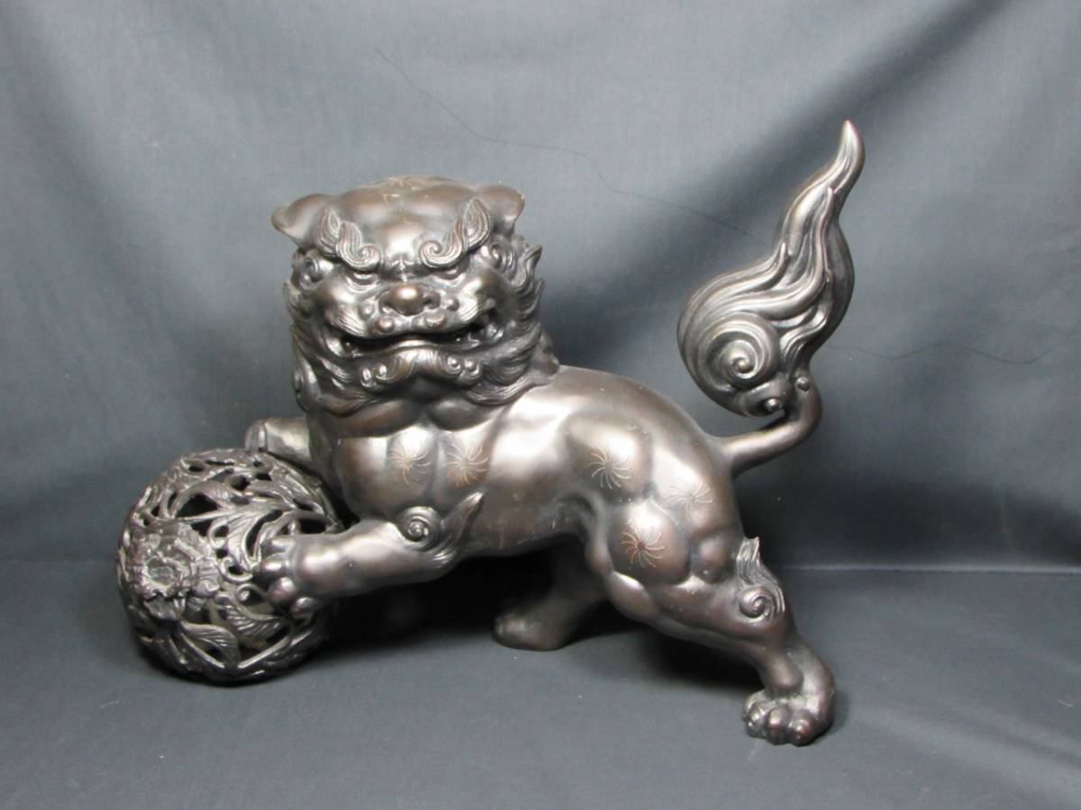 【お得，定番人気】 集 銅製 玉獅子置物 約５３００ｇ(その他)｜売買されたオークション情報、yahooの商品情報をアーカイブ公開 - オークファン その他