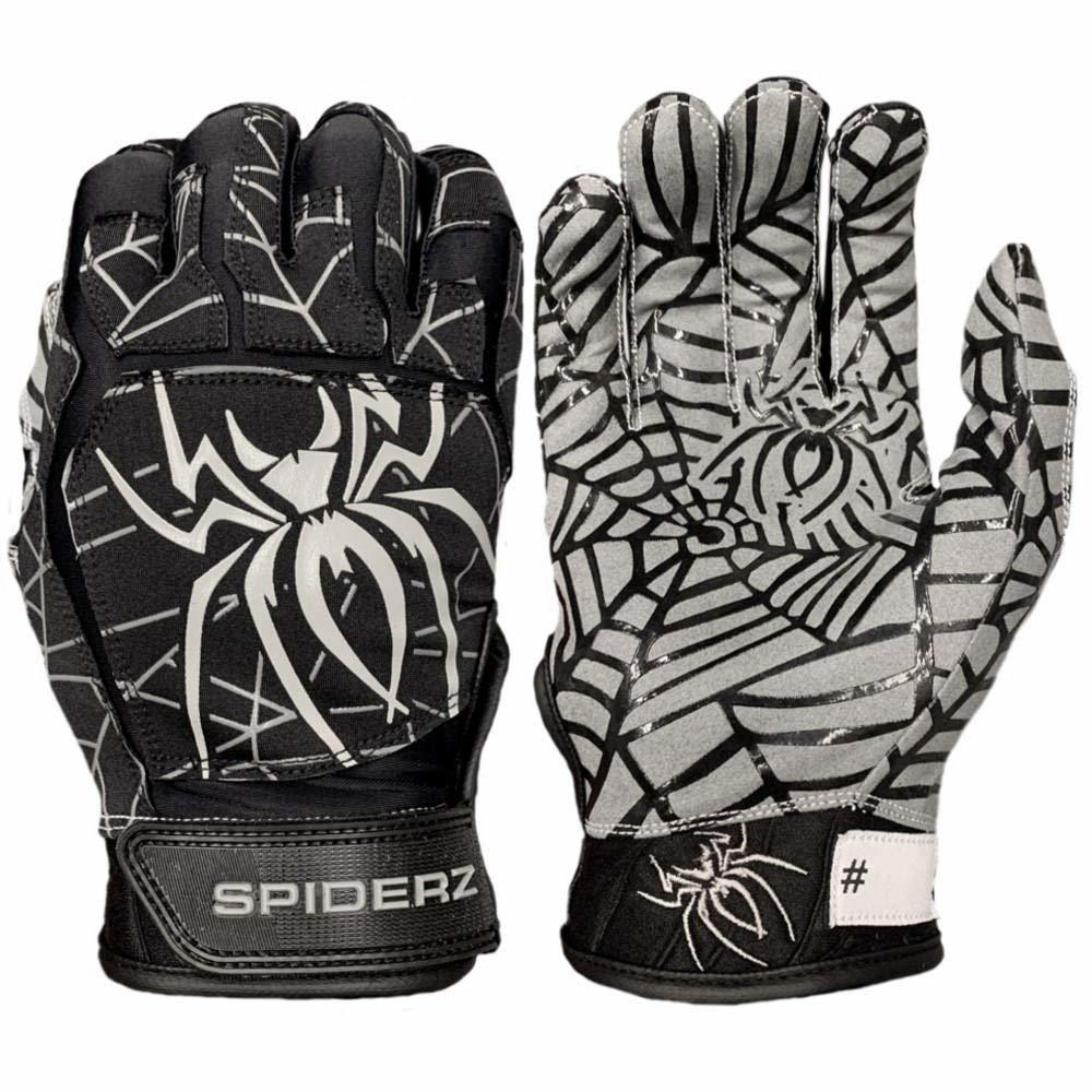 お得，格安 スパイダーズ Spiderz バッティング手袋 WEB ブラック/シルバー Mサイズ(Mサイズ)｜売買されたオークション情報、yahooの商品情報をアーカイブ公開 - オークファン バッティンググローブ