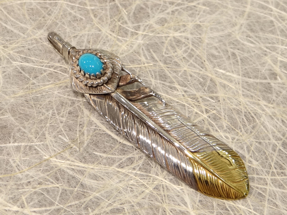 KEN KIKUCHI】ターコイズ先金フェザー ファッション 通販