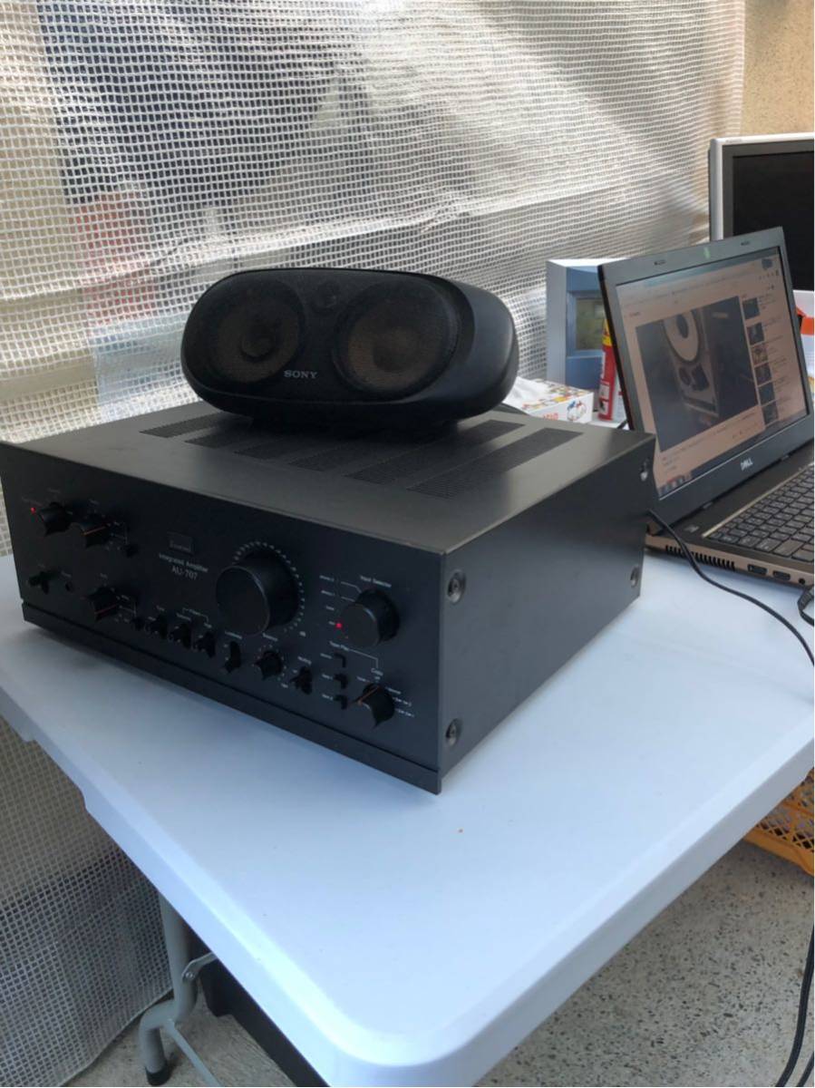 サンスイ プリメインアンプ AU-707 SANSUI P256-xA110207 通電 EXTRA