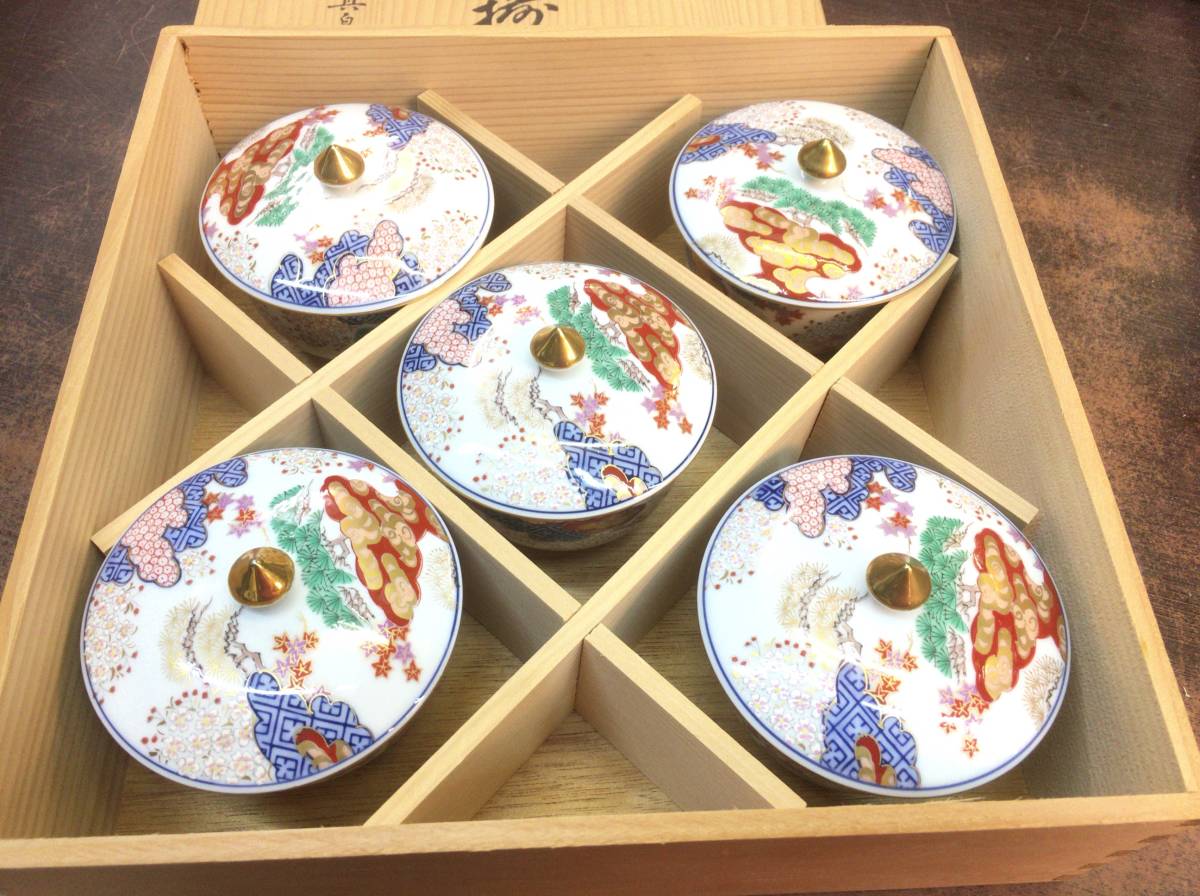 【超激得，送料無料】 其泉作 其泉窯 小吸物碗揃 小鉢 5客セット 高級美術有田焼 ５個セット 吸出し椀 共箱(伊万里、有田)｜売買されたオークション情報、yahooの商品情報をアーカイブ公開 - オークファン 伊万里、有田