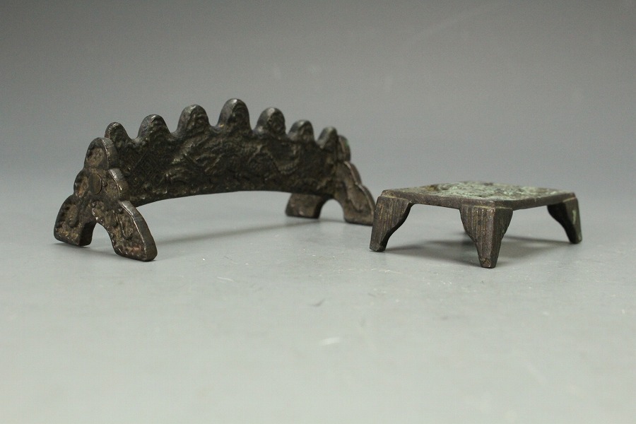 文化遺産オンライン 墨台 徴州 中国 公式アンティーク家具ラフジュ工房商品詳細ページ中国 文方珍賞 書道 文房具 | 古染付 猫 水滴 水盂 祥瑞 ネコ 墨