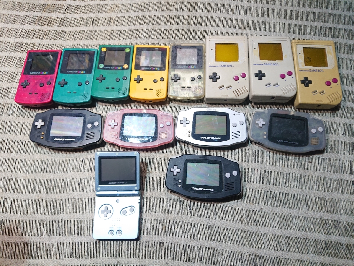 様々なカラー ジャンク本体セット GBA SPGBAソフトで遊ぶ選択肢に中古 