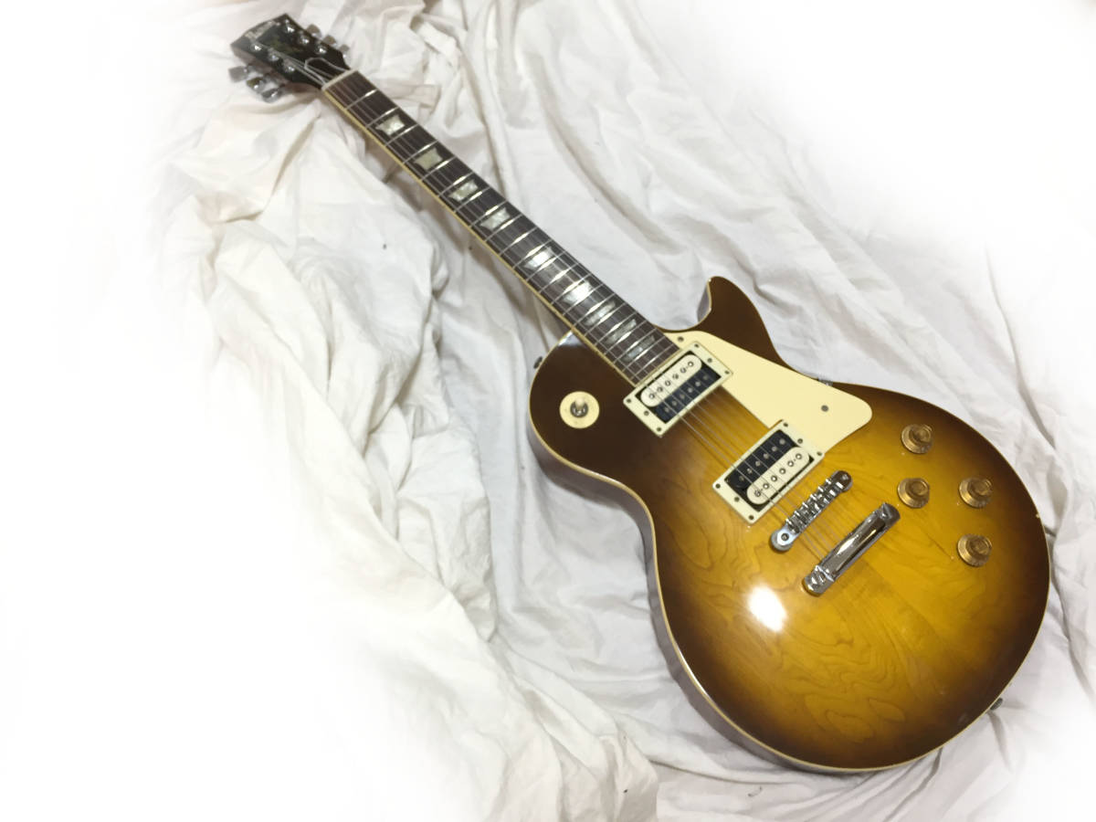 Burny Les Paul FLG-70 Standard Vintage Guitar Japan Fernandes Case