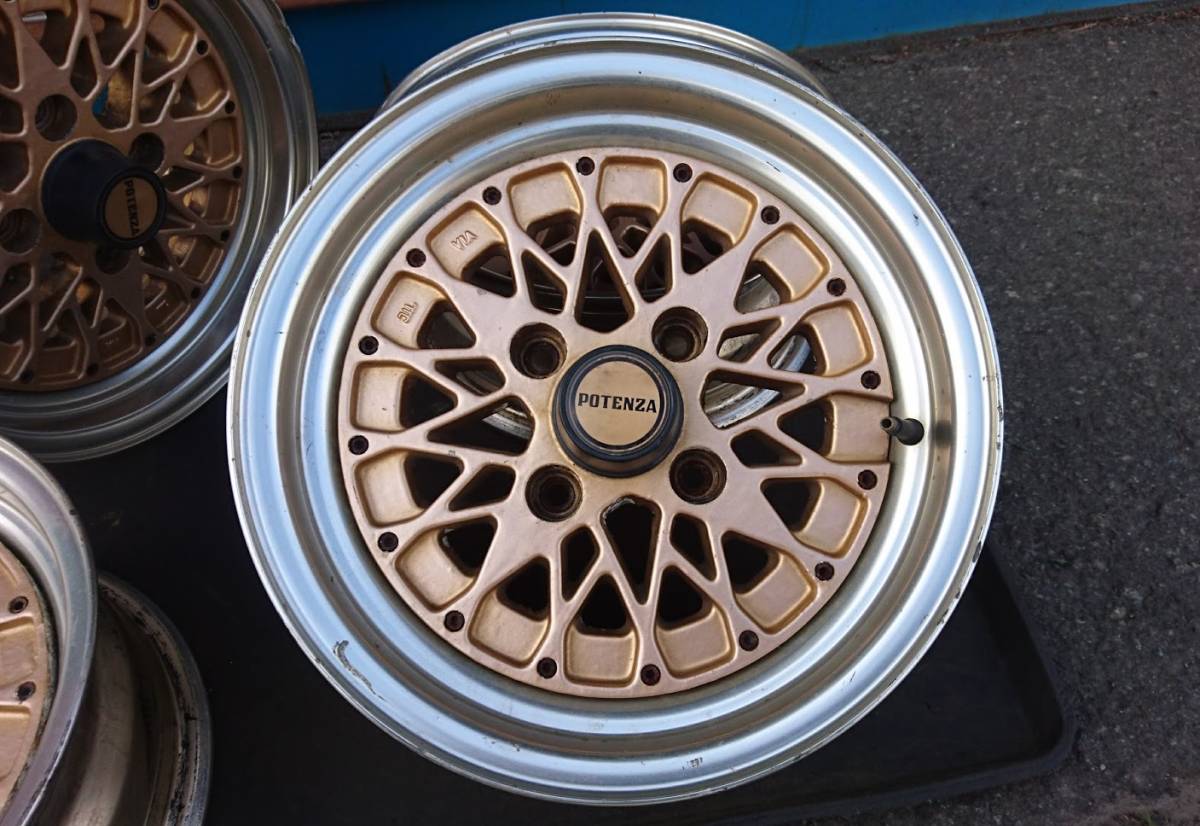 激レア ブリジストン ポテンザ TR-S メッシュ ゴールド 14-6J 旧車