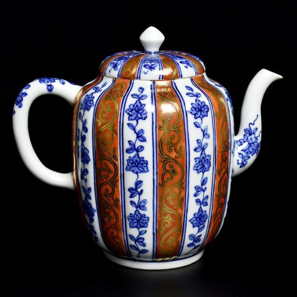 煎茶道具 京焼 水次 茶道具 茶器 茶具 水注 片口水次 急須 色絵