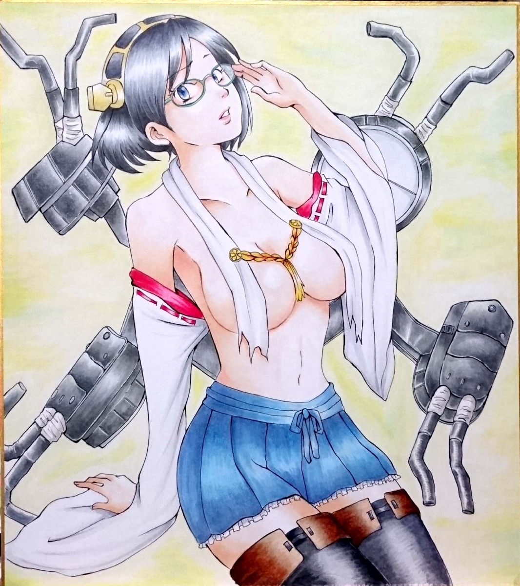 Jun 手描きイラスト 艦これ 霧島 手描きイラスト 売買されたオークション情報 Yahooの商品情報をアーカイブ公開 オークファン Aucfan Com