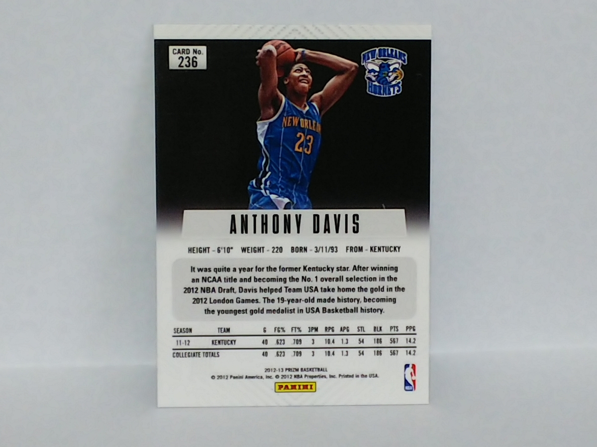Prizm Panini 2012-13 Anthony - Basketball | eBay for #71 Davis 
