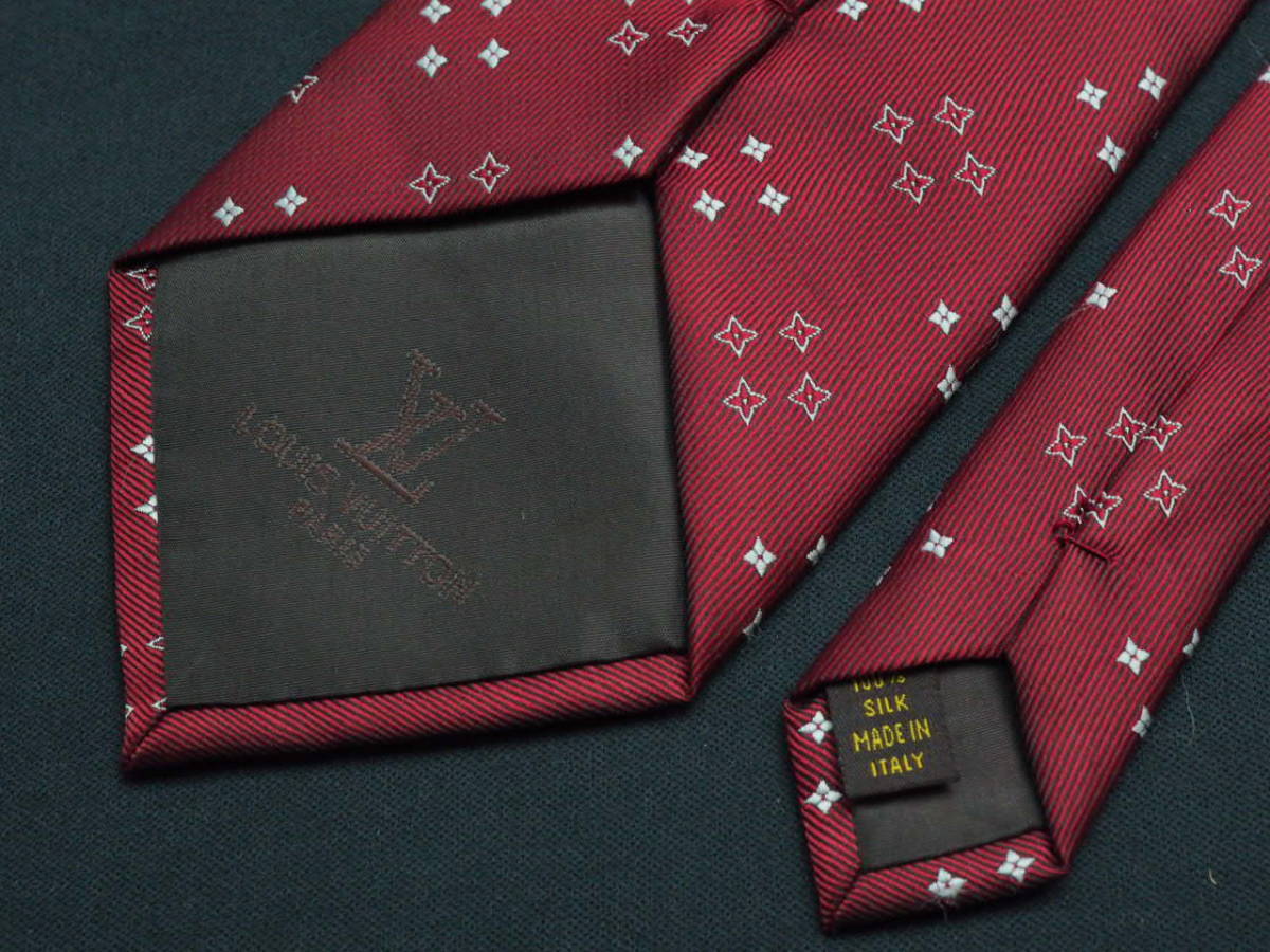 LOUIS VUITTON】 美品 ルイ ヴィトン ITALY イタリア製 ボルドーレッド