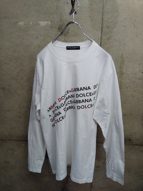 ドルチェ&ガッバーナ ロングスリーブ Tシャツ ロンT DOLCE＆GABBANA ロングスリーブ ドルチェ＆ガッバーナ ロンT Tシャツ