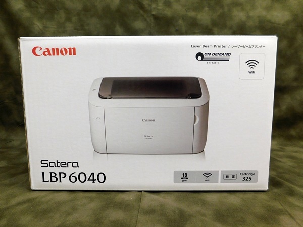 【新品未開封】CANON モノクロレーザービームプリンターSatera LBP6040