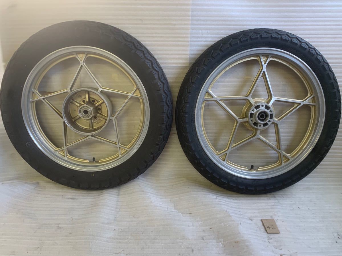 送料込　スズキ純正　GSX400F フロントホイール　ダブルディスク GSX 400f純正ダブルディスクホイール前後 GSX400F GSX400FS GS400