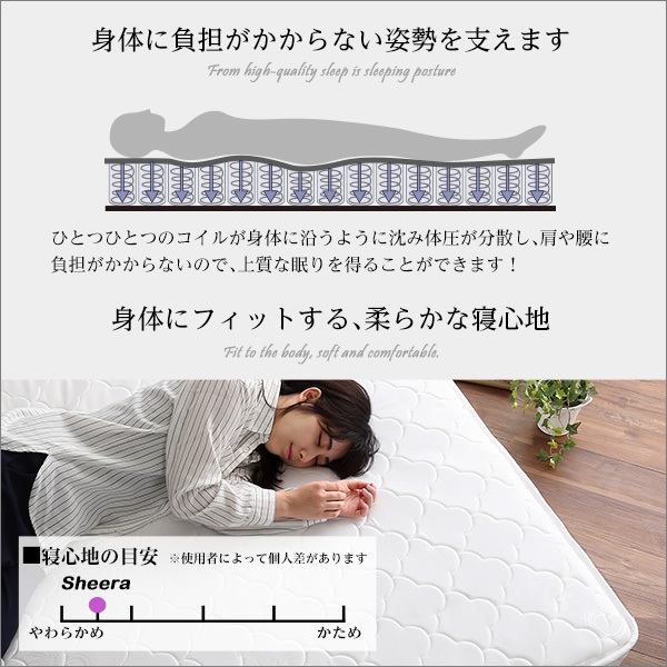 送料無料　ベッド用　マットレス　新品　送料込み　最安値　セミダブル