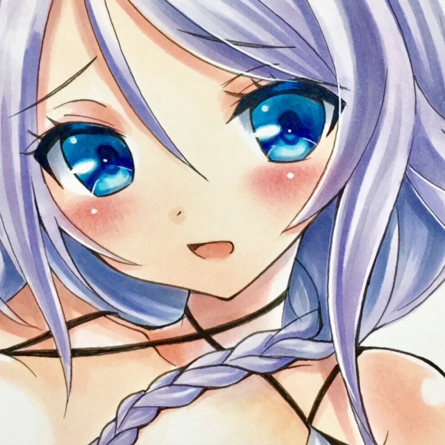 同人手描きイラスト A4 【 海風 】 艦隊これくしょん 艦これ 水着