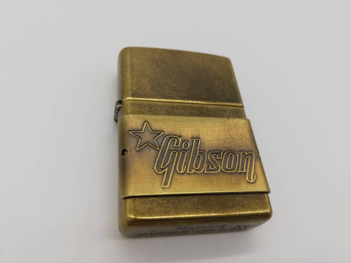 GIBSON 木製 ZIPPO USA 1996年 ギブソン ジッポ ライター Gibson
