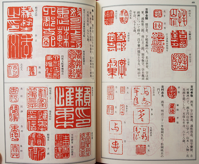 必携 落款字典 落款印譜1万余点収録 必携落款辞典 1300余名の落款印譜1