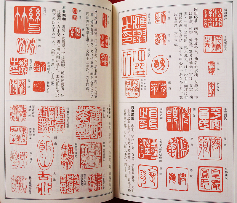 必携 落款字典 落款印譜1万余点収録 必携落款辞典 1300余名の落款印譜1