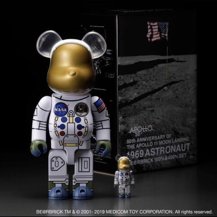 BE@RBRICK 1969 ASTRONAUT 100% ＆ 400% SET (各1体) MEDICOM TOY 