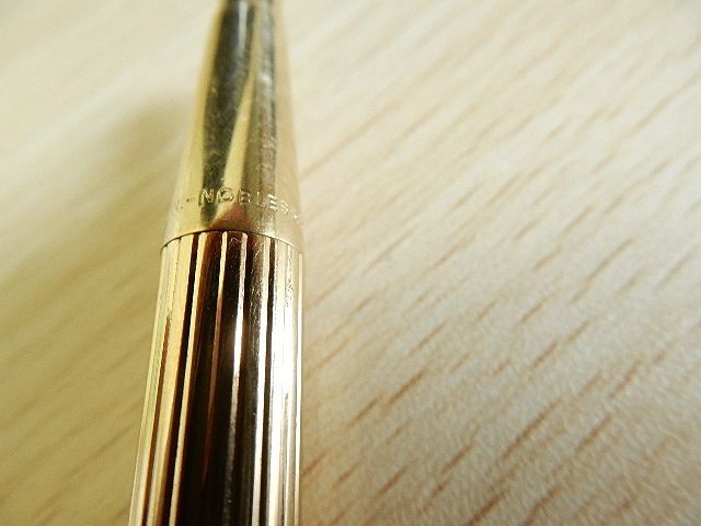 hH003JZ◎モンブラン MONT BLANC NOBLESSE ノブレス ノック式 ゴールド