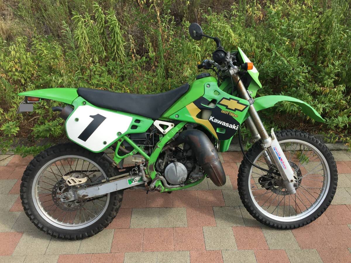 kawasaki KDX125 実働 エンジン始動動画あり 腰下整備後走行少