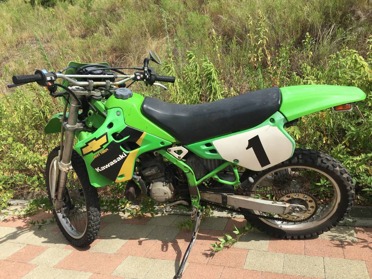 kawasaki KDX125 実働 エンジン始動動画あり 腰下整備後走行少