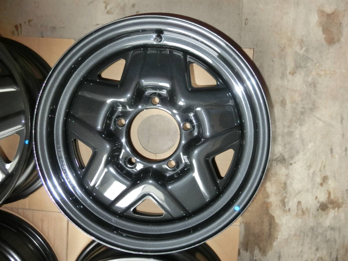 新車外し品　JB64W　ジムニー純正スチールホイール　16x5.5　+22　139.7-5H　4本セット_3