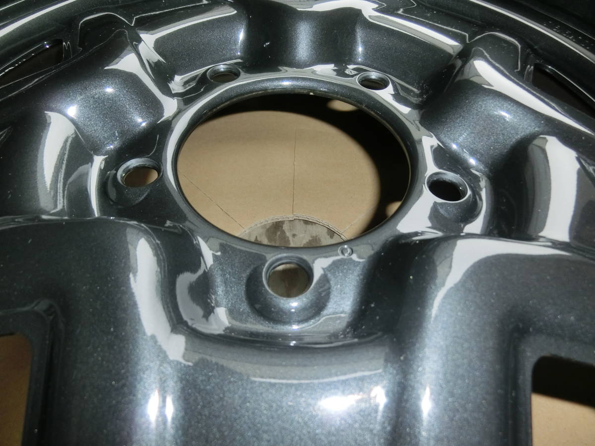 新車外し品　JB64W　ジムニー純正スチールホイール　16x5.5　+22　139.7-5H　4本セット_7