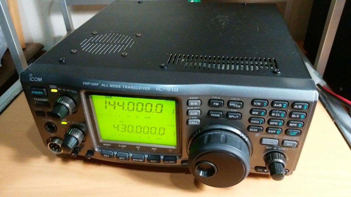 アイコム IC-910D EME改造 144/430MHz（SSB/CW/FM） トランシーバー