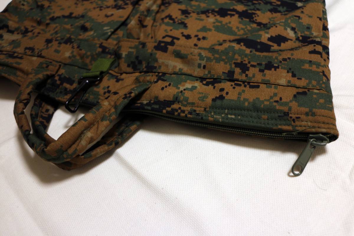 米軍実物 新品☆USMC MARPAT ウッドランドカモ ヘルメットバッグmade 