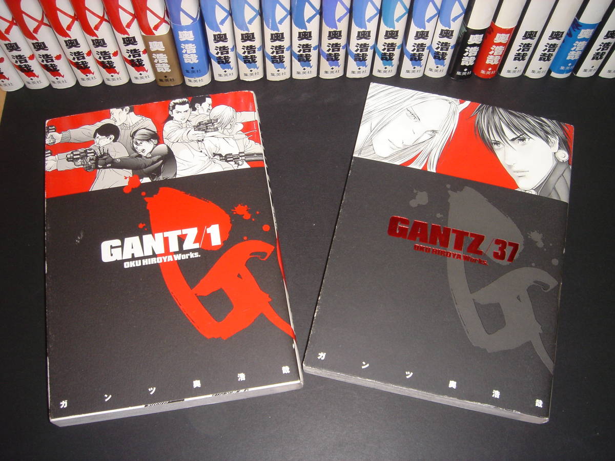 奥浩哉 Gantz 1 37巻の全巻セット と Gantz Manual 全巻セット 売買されたオークション情報 Yahooの商品情報をアーカイブ公開 オークファン Aucfan Com