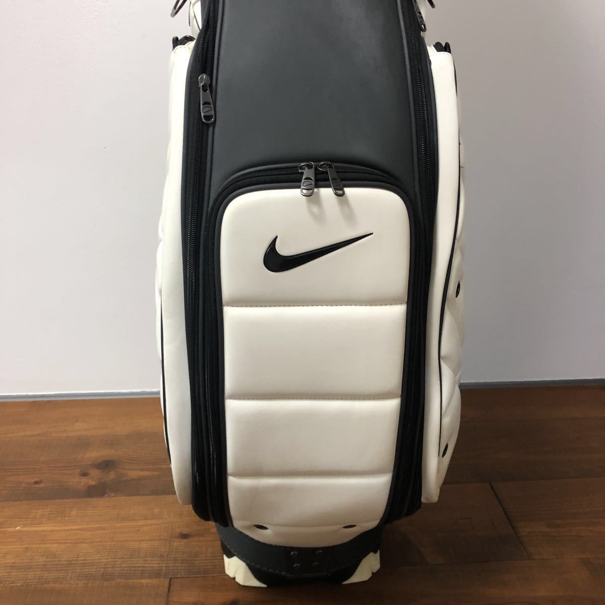 激レア】3点式 NIKE キャディバッグ パワーカートバッグ JV 黒 金