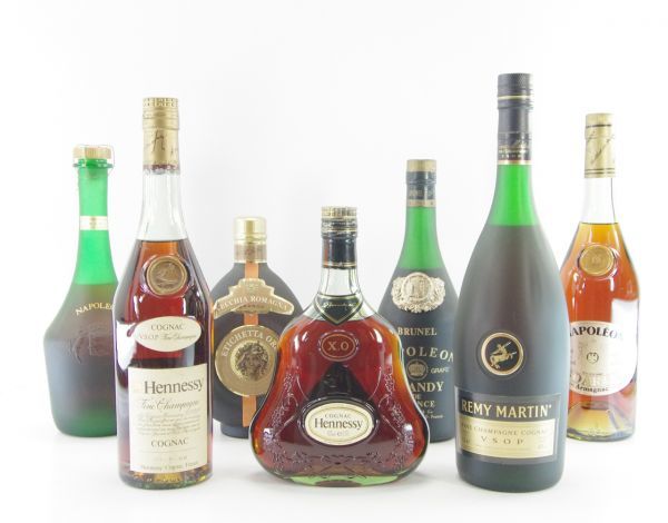 【古酒セット】ブランデー Hennessy・REMY MARTIN 箱付き □【訳アリ品】Hennessy XO VSOP ヘネシー REMY MARTIN・GASTON DE